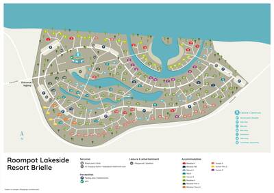 Plattegrond Lakeside Resort Brielle