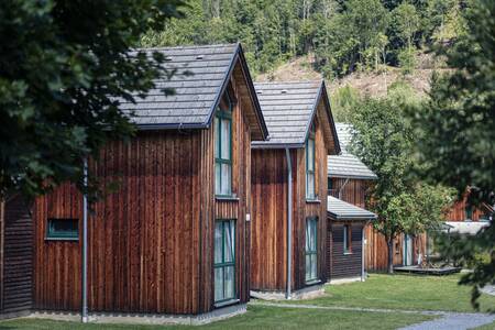 Vrijstaande houten vakantiewoningen op Alps Resorts FerienPark Kreischberg