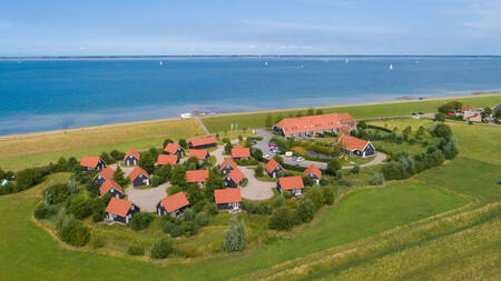 Luchtfoto van vakantiepark Oosterscheldepark De Stelhoeve