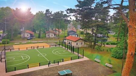 Het Voetbal- en basketbalveld van vakantiepark Park Molenheide